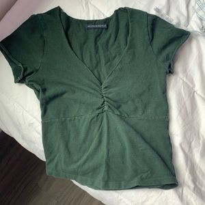 dark green top